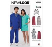 Patron New Look 6818 - Sweat à capuche et pantalon en maille - Model FR 34-52