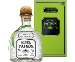 PATRÓN Silver Tequila Premium, 40 % d’alc., 70 cl / 700 ml, produite en petite quantité au Mexique à base des meilleurs agaves bleus Weber