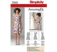 Simplicity Patron de couture AA 10-18 (UK) /36-44 (EU) 2247 Robes Amazing Fit pour femmes et plus, blanc