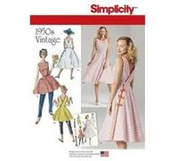 Patron Simplicity 8085 Robe vintage femme(...) -