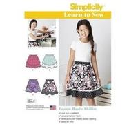 Simplicité Apprendre à Coudre Patron de Couture Jupes pour Filles et Filles Plus, Papier