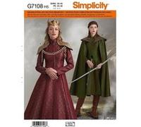 Patron Simplicity 8768 Déguisement cosplay pour femmes de 34 à 50 - Model FR 42-50 G