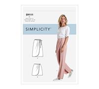 Simplicity S9111 Patron de Couture, Papier, Blanc, U5 (16-18-20-22-24)