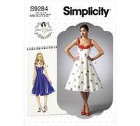 Patron Simplicity 9284 - Robe Femme avec haut ajusté et décolleté cœur du 32 au 48 (FR)(...) - G