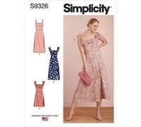 Patron Simplicity 9326 - Robe Femme à bretelles avec haut ajusté du 34 au 50 (FR) S9326.H5 - Model FR 34-42 G