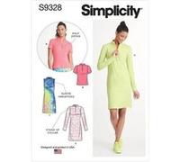 Patron Simplicity 9328 - Robe et Top en maille du 34 au 50 (FR) - Model FR 34-42 G