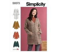 Patron Simplicity 9373 - Cardigans en tricot pour femme du 32 au 54 FR(...) -
