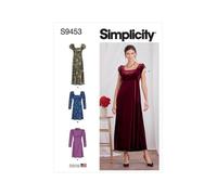 Patron Simplicity 9453 - Robe Pour Femme Du 34 Au 52 Fr