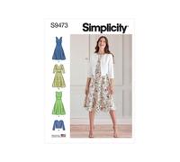 Patron Simplicity 9473 - Robes Et Veste Pour Jeunes Filles