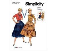 Patron Simplicity 9537 - Chemisier et Jupe pour jeunes filles - Model FR 42-50 G