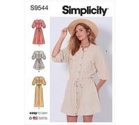 Patron Simplicity 9544 - Robe, pull et jupes pour femme du 34 au 52 FR(...) - G