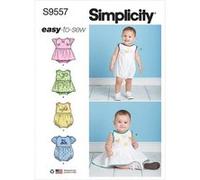 Patron Simplicity 9557 - Barboteuse pour bébés - Model 1-18 mois G