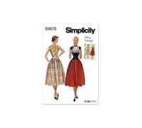 Patron Simplicity 9676 - Robe Deux Pièces Vintage Du 36 Au 52 (Fr)