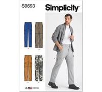 Patron Simplicity 9693 - Pantalon cargo du 34 au 52 (FR) - Model FR 34-42 G