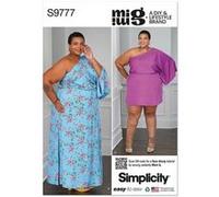 Patron Simplicity 9777 - Minirobe et maxirobe du 48 au 66 FR - Model FR 58-66 G