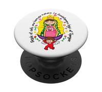 Patrona de México Guadalupana Virgen Reina de la Hispanidad PopSockets PopGrip Adhésif