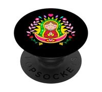 Patrona de México Guadalupana Virgen Reina de la Hispanidad PopSockets PopGrip Adhésif
