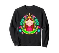 Patrona de México Guadalupana Virgen Reina de la Hispanidad Sweatshirt