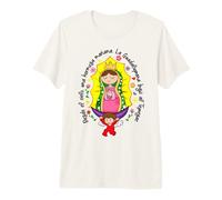 Patrona de México Guadalupana Virgen Reina de la Hispanidad T-Shirt Haut de Gamme