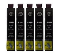 Patronenprofis Lot de 5 cartouches d'encre compatibles T2991, T29 XL Black pour Expression Home XP- 235 245 247 255 257 332 335 342 345 352 355 432 435 442 445 452 4555 452 452 45