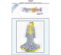 PATRONESMUJER - Robe de flamenco Nejas - Patron multi-tailles sur papier - Taille 1-12 ans - Tutoriel vidéo inclus