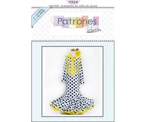 PATRONESMUJER - Robe de flamenco Nejas - Patron multi-tailles sur papier - Taille 1-12 ans - Tutoriel vidéo inclus