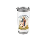 Patronne de l'Amérique USA Notre Dame Mère Marie Catholique Gobelet isotherme en acier inoxydable double paroi