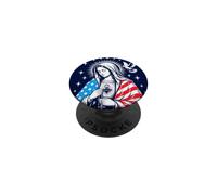 Patronne de l'Amérique USA Notre Dame Mère Marie Catholique PopSockets PopGrip Adhésif