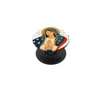 Patronne de l'Amérique USA Notre Dame Mère Marie Catholique PopSockets PopGrip Adhésif