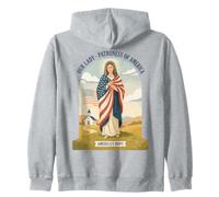 Patronne de l'Amérique USA Notre Dame Mère Marie Catholique Sweat à Capuche