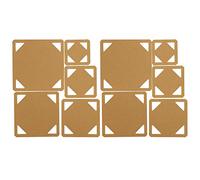 Patrons de Couture en Acrylique, 10 Pièces, Multiples Tailles, Transparent - Modèles pour Patchwork, Outil Pratique pour Artisanat Textile