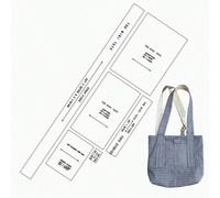 Patrons de couture pour mini-sacs fourre-tout à nœud, patrons de couture pour sacs à main pour femme à l'échelle 1:1, prototypes de sacs à main élégants, modèles de couture parfaits pour la confection
