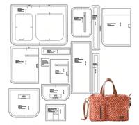 Patrons de couture pour sacs Robbie, patrons de couture pour sacs à main pour femme à l'échelle 1:1, prototypes de sacs à main élégants, modèles de couture parfaits pour la confection de sacs faits ma