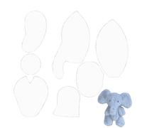 Patrons De Modèles, Patrons D'Éléphant Pour Débutants Modèles, Règle en Acrylique pour Artisanat Accessoires de Animal pour et Adultes