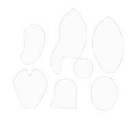 Patrons de pour Débutants | Modèle Memory Elephant | Règle Décorative En Acrylique Avec Motifs Animaux Et Accessoires De Pour Débutants Femmes Hommes