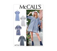 Patrons McCall's pour robes pour femme (tailles XS/S/M/L)