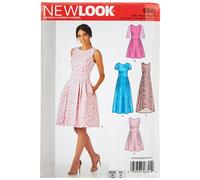 Patrons Simplicity New Look UN6341A Robe pour femme A (6-8-10-12-14-16)