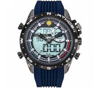 Patrouille de France Montre Athos 1 - Aviateur - Silicone Bleu - Multifonctions