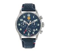 Montre Homme Patrouille de France Athos 7 - 668136 Bracelet Cuir Bleu Bleu