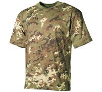 PATROUILLE MILITAIRE ARMÉE ITALIENNE TOP T-SHIRT VEGETATO CAMO COMBAT MODÈLE TEE