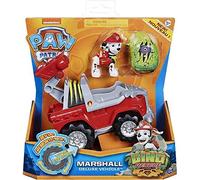 patrouille Véhicule Deeluxe Pat Dino Marcus Et Son 4 x 4 Tout Terrain De Pompier + Un Dinosaure Mystere New