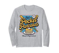 Pat's Pocket Pancakes Thème Baseball Snack Graphic Manche Longue