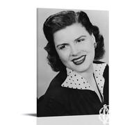 Patsy Cline 1 Poster sur toile pour chambre à coucher - Art mural - Décoration murale - 20 x 30 cm - Style cadre