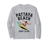 Pattaya Beach Surf Club Thaïlande Retro Design Manche Longue