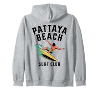 Pattaya Beach Surf Club Thaïlande Retro Design Sweat à Capuche