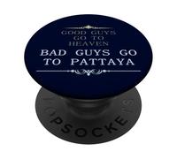 Pattaya Homme Bon Homme Méchant Thaïlande Souvenir PopSockets PopGrip Interchangeable
