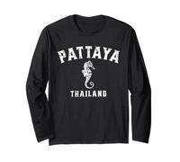 Pattaya Thaïlande Hippocampe Design Vieilli Manche Longue