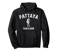 Pattaya Thaïlande Hippocampe Design Vieilli Sweat à Capuche
