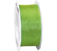 PATTBERG Ruban d'organza 40mm 25m vert gazon