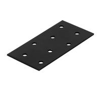 Patte d'assemblage en T acier zingue noire Magnodur 40x80, SUKI